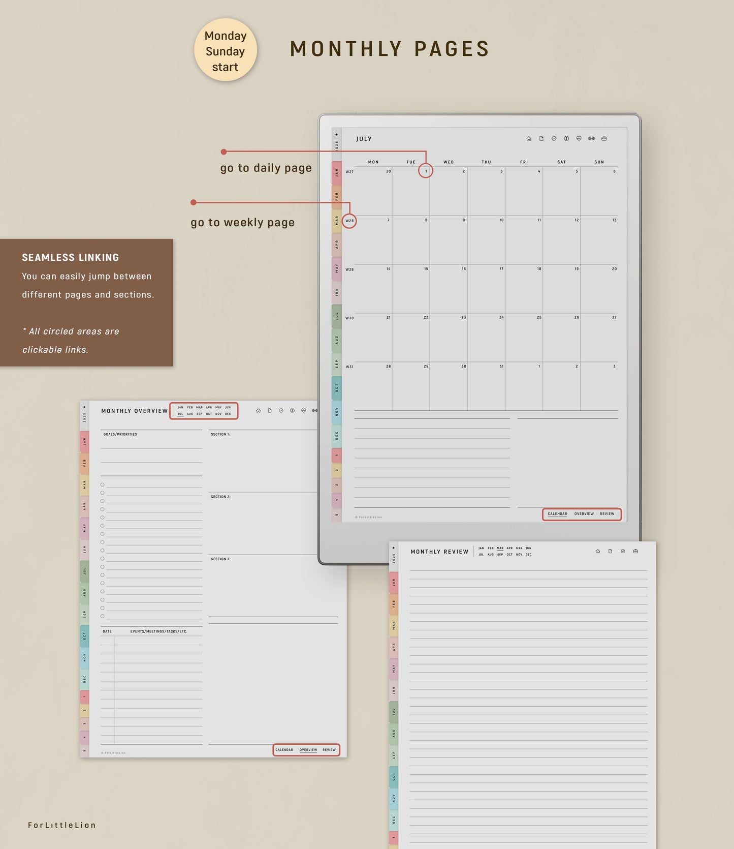 reMarkable Paper Pro Work Planner 2025 2026