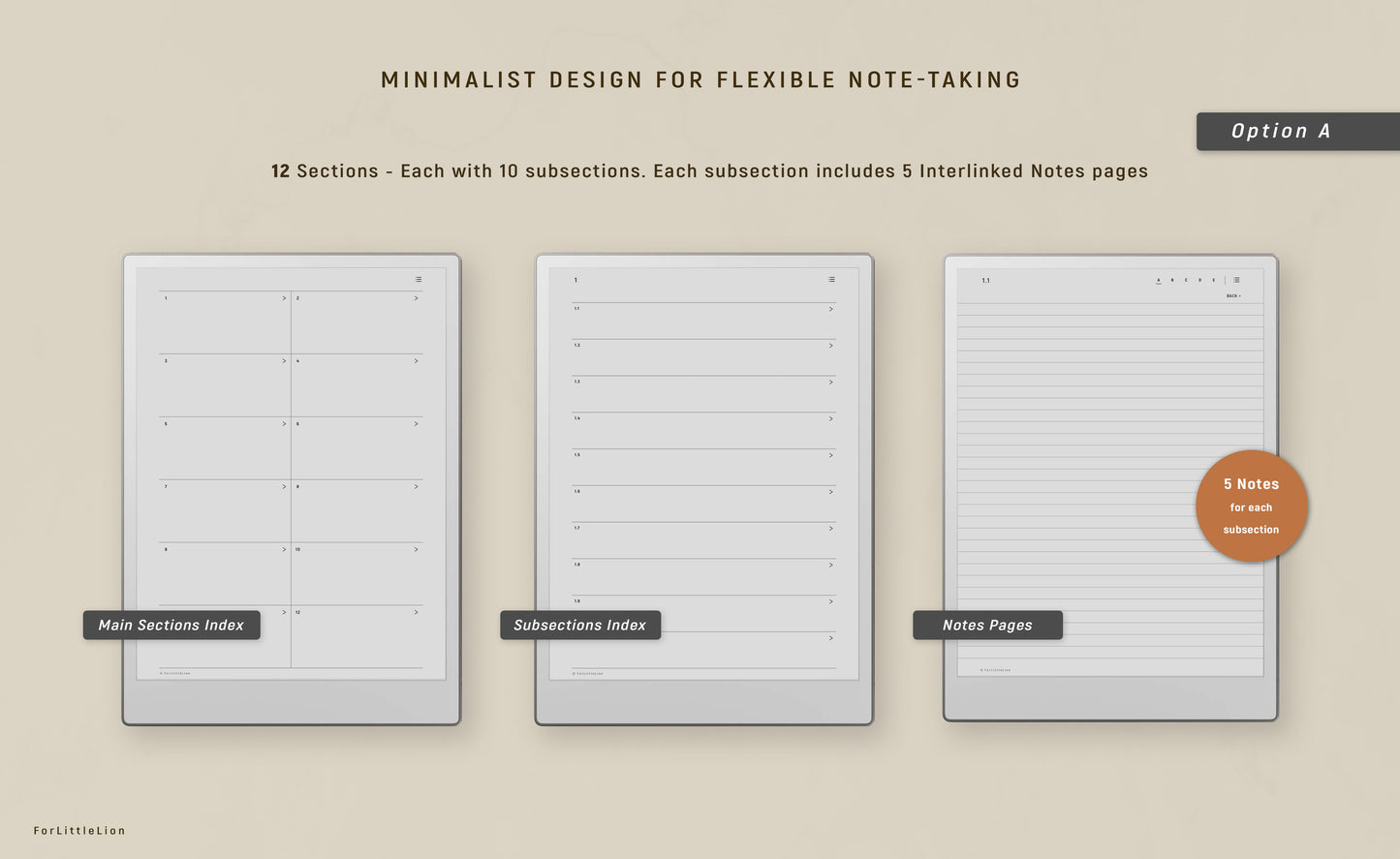 The Minimalist Notebook for reMarkable