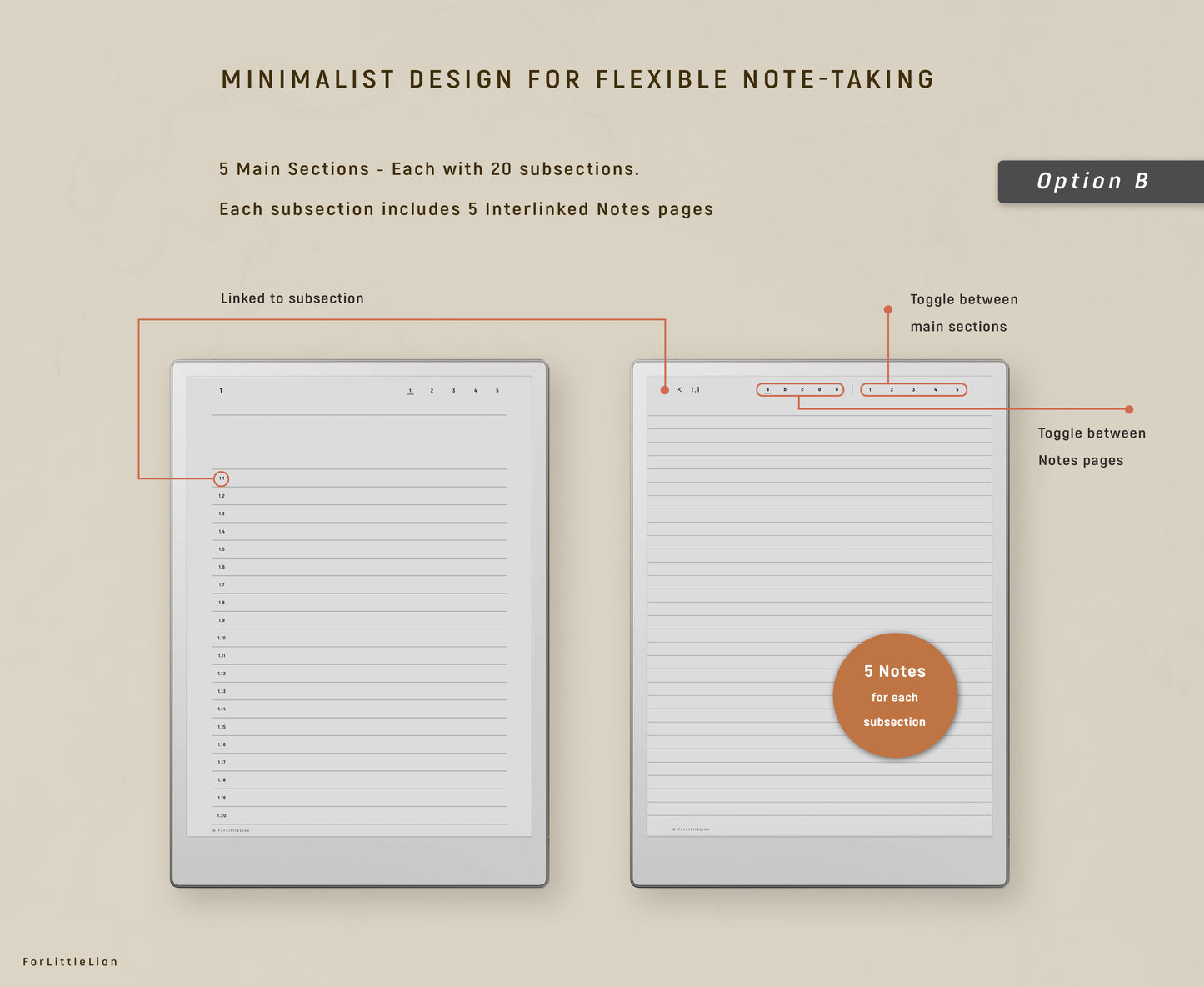 The Minimalist Notebook for reMarkable