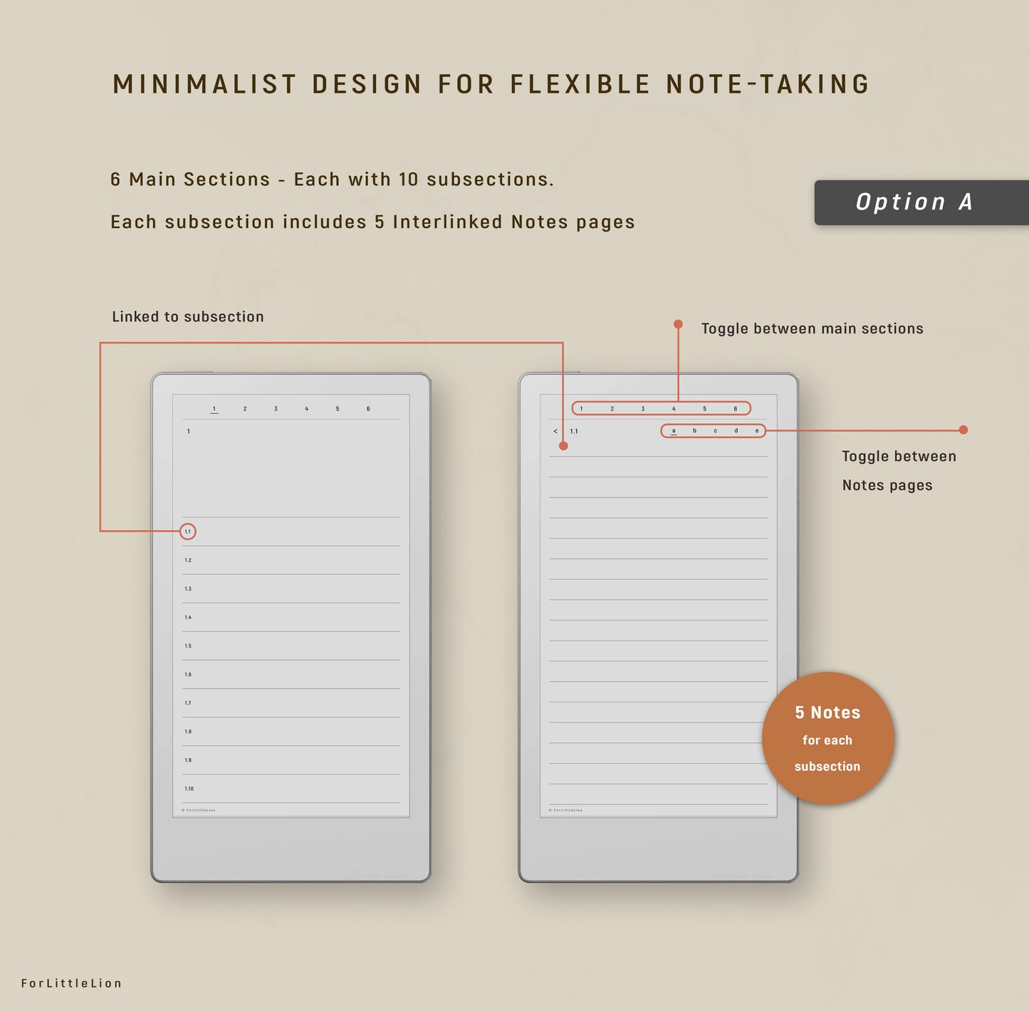 Minimal Notebook for reMarkable Paper Pro Move