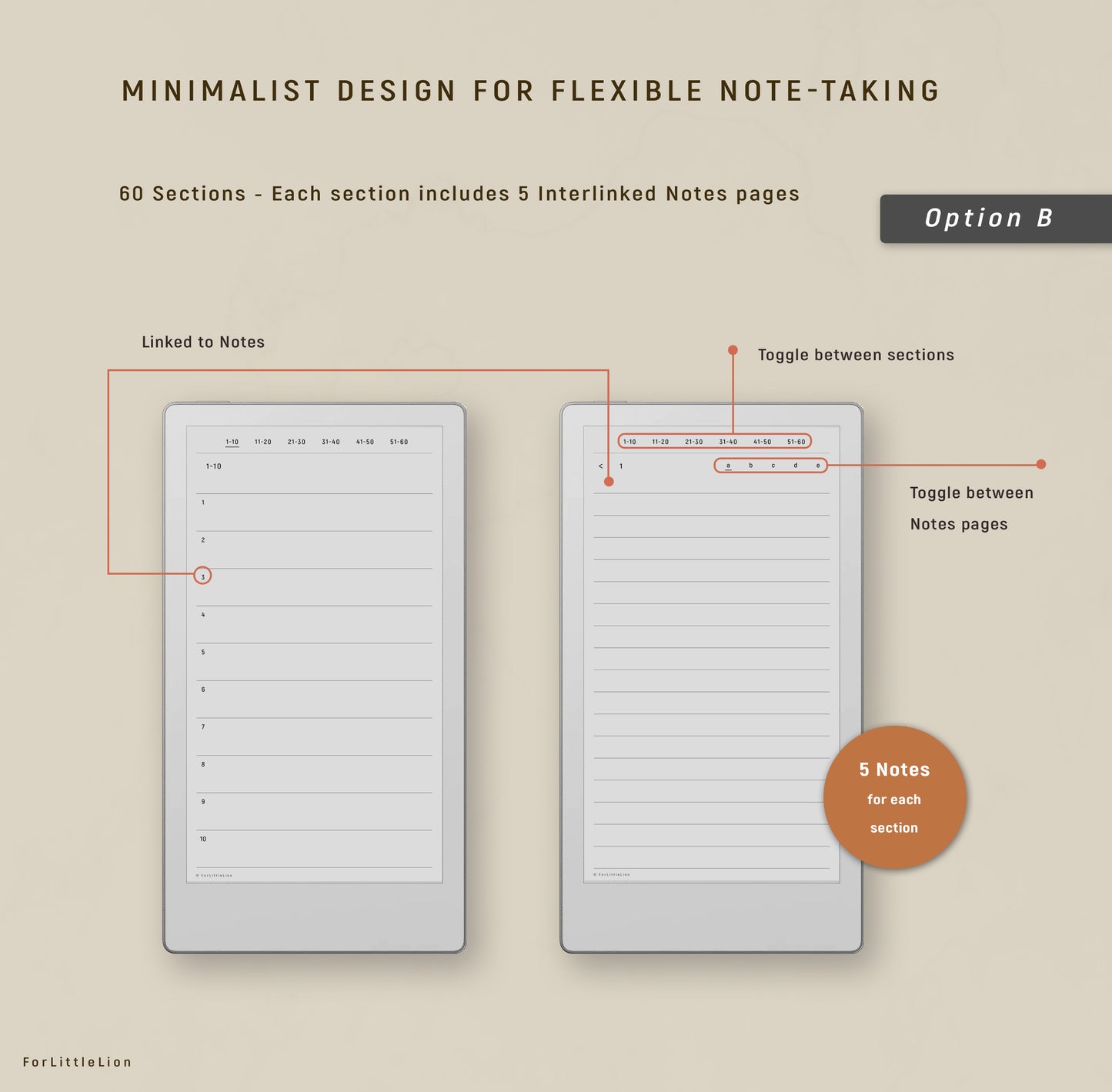 Minimal Notebook for reMarkable Paper Pro Move