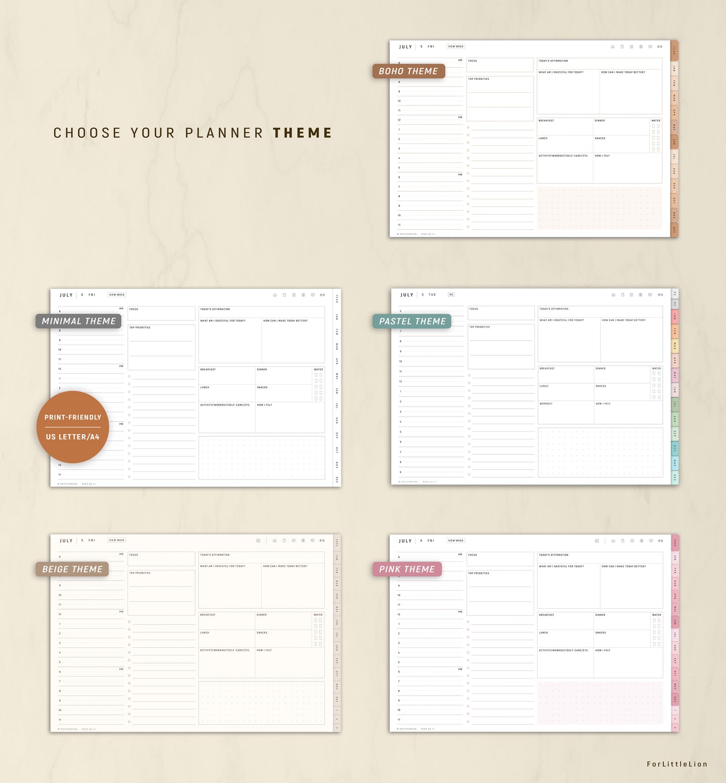 Personalized All-in-one Digital Planner