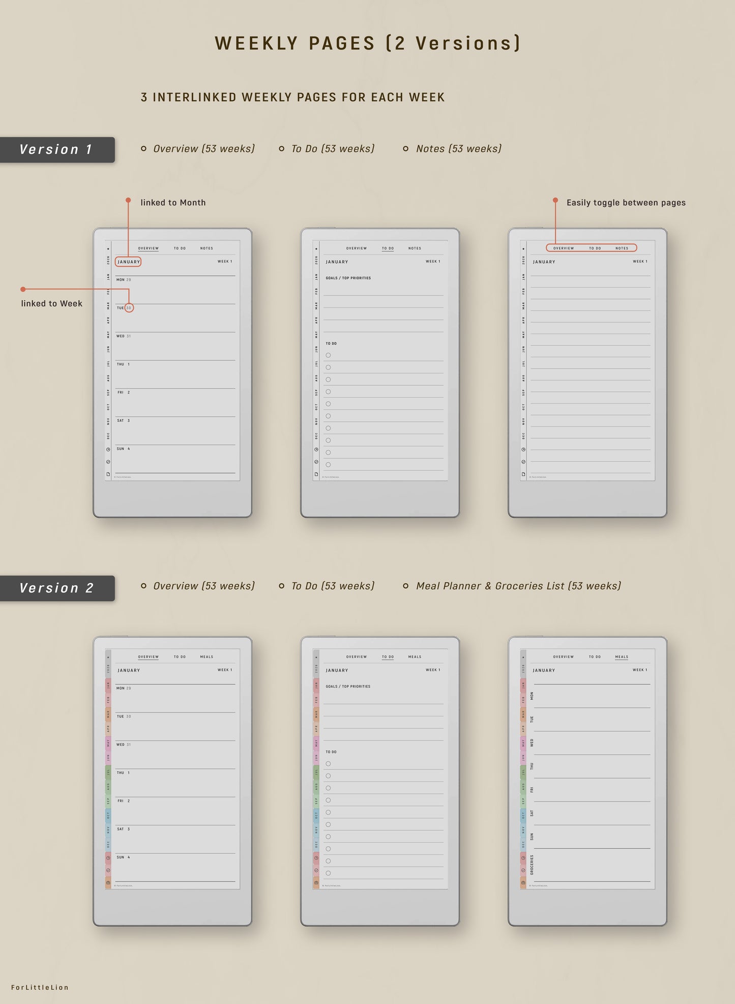 reMarkable Paper Pro Move Work Planner 2026 + Free 2025