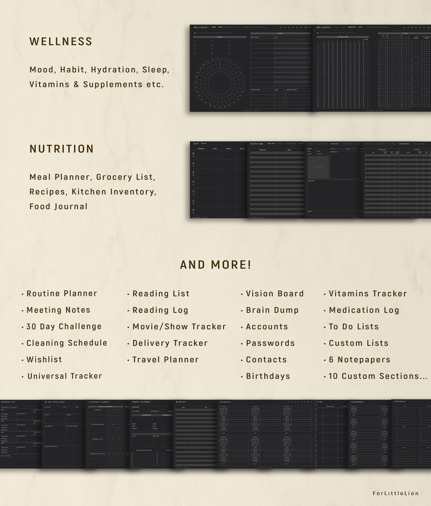 Full Access to ForLittleLion 2026 Digital Planners