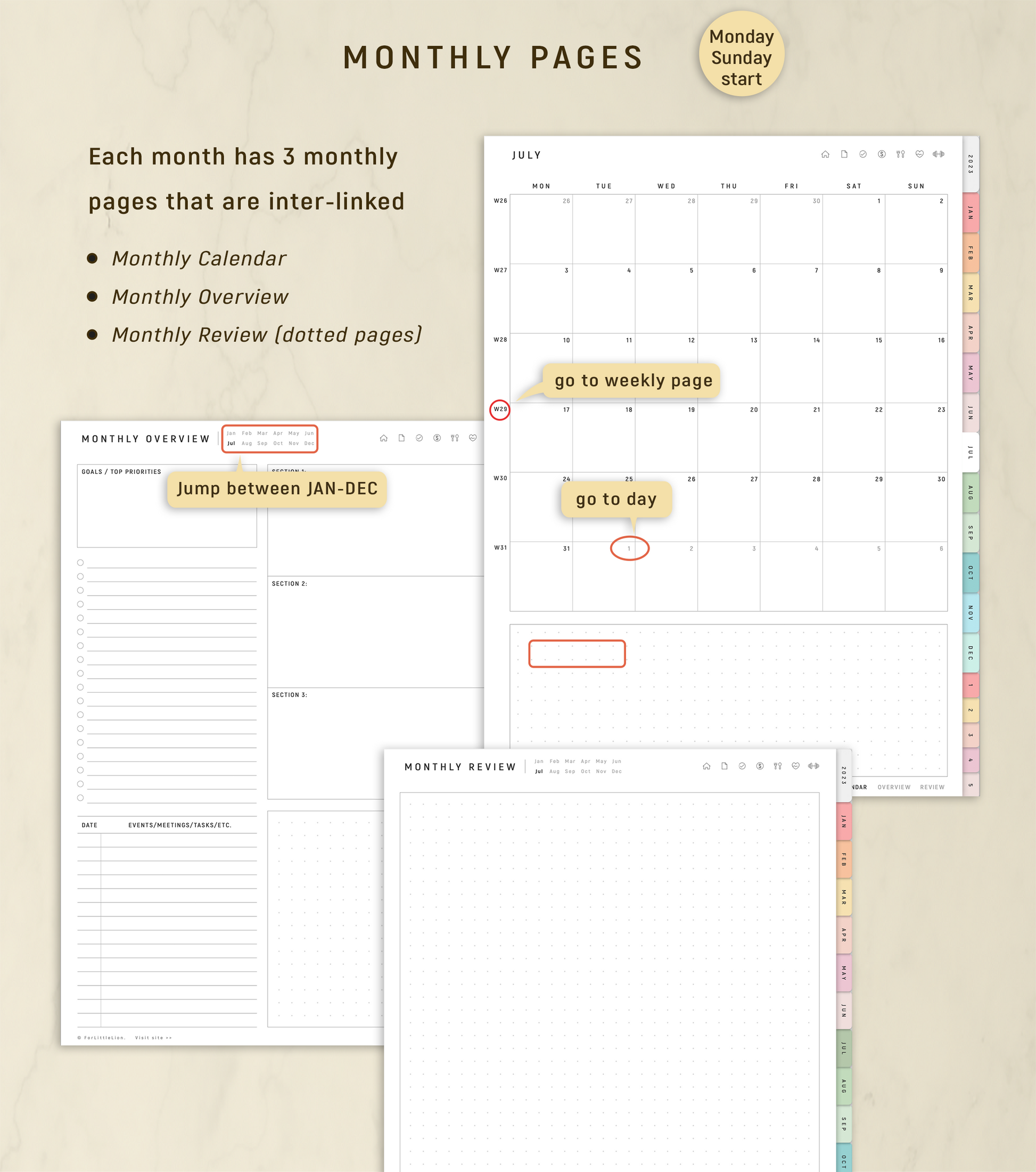 2024 Calendar Free Printable  Bullet Journal and Planner Free
