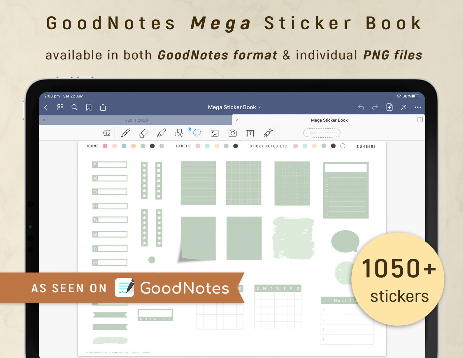 Goodnotes Mega Sticker Book – ForLittleLion