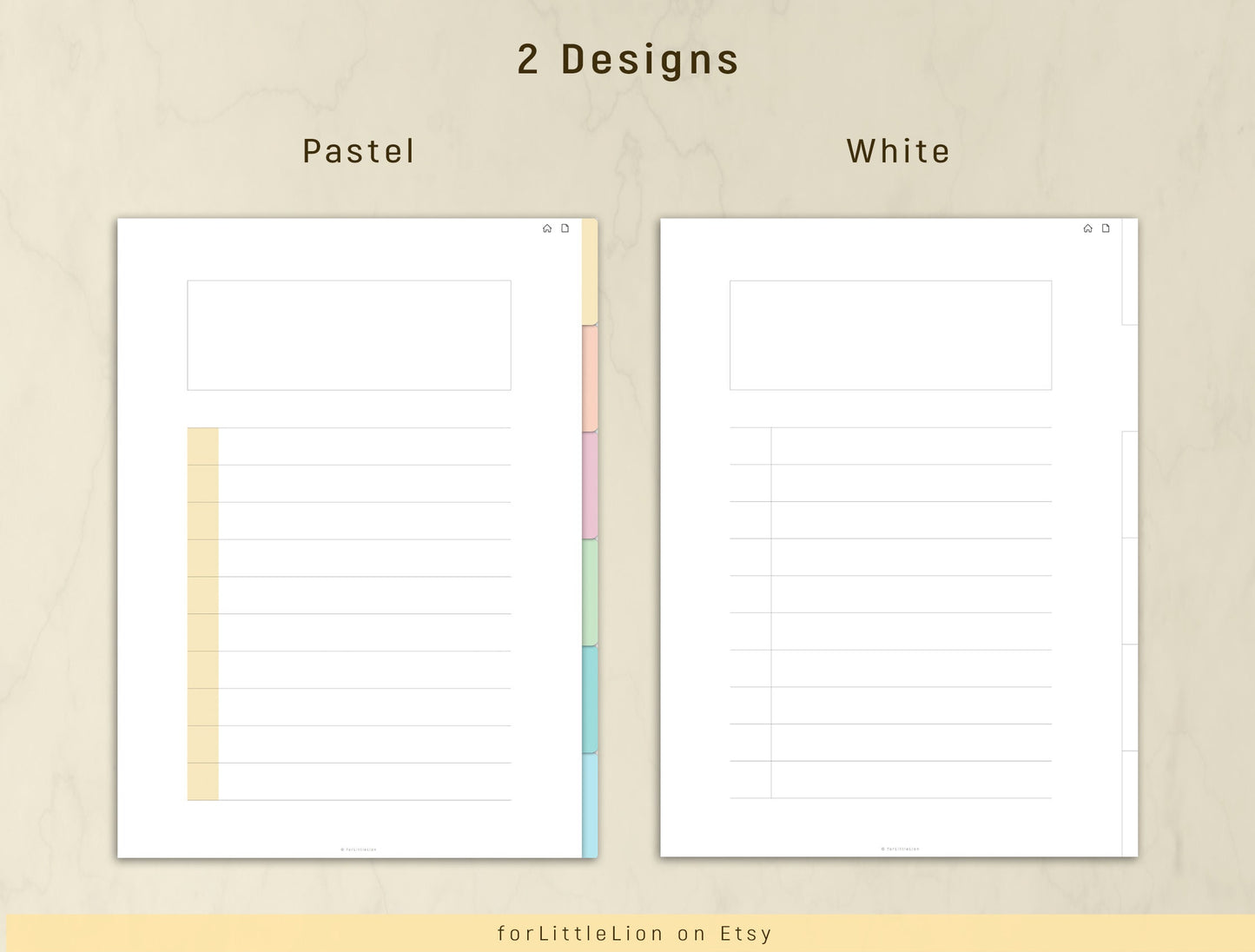 Hierarchical Digital Notebook: Multi-Tabs & Sections