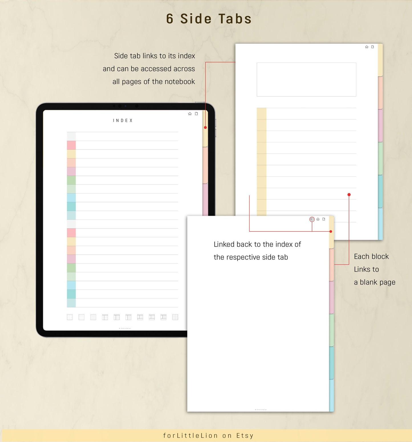 Hierarchical Digital Notebook: Multi-Tabs & Sections