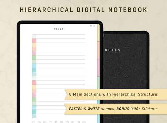 Hierarchical Digital Notebook: Multi-Tabs & Sections