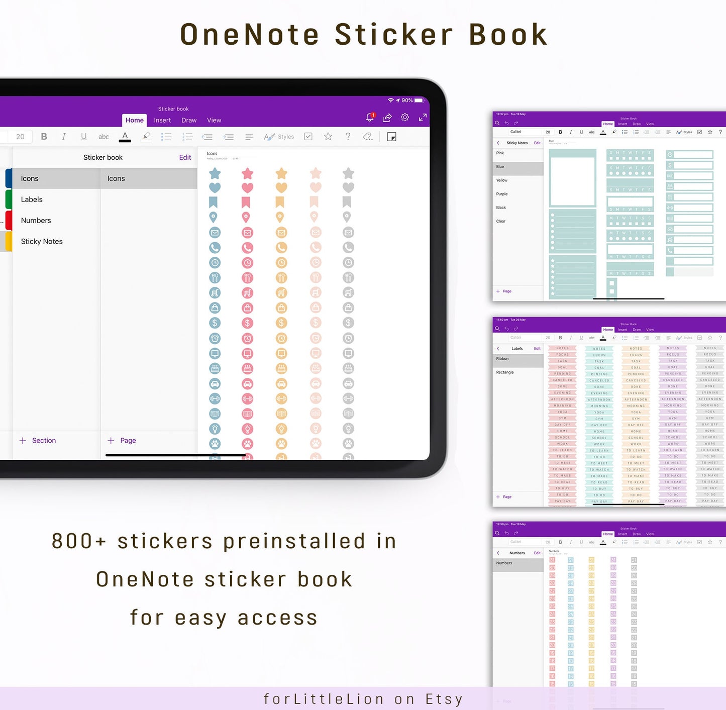 2024 Ultimate OneNote Digital Planner with Calendar App Integration