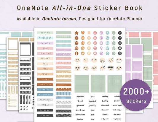 2000+ OneNote Digital Stickers