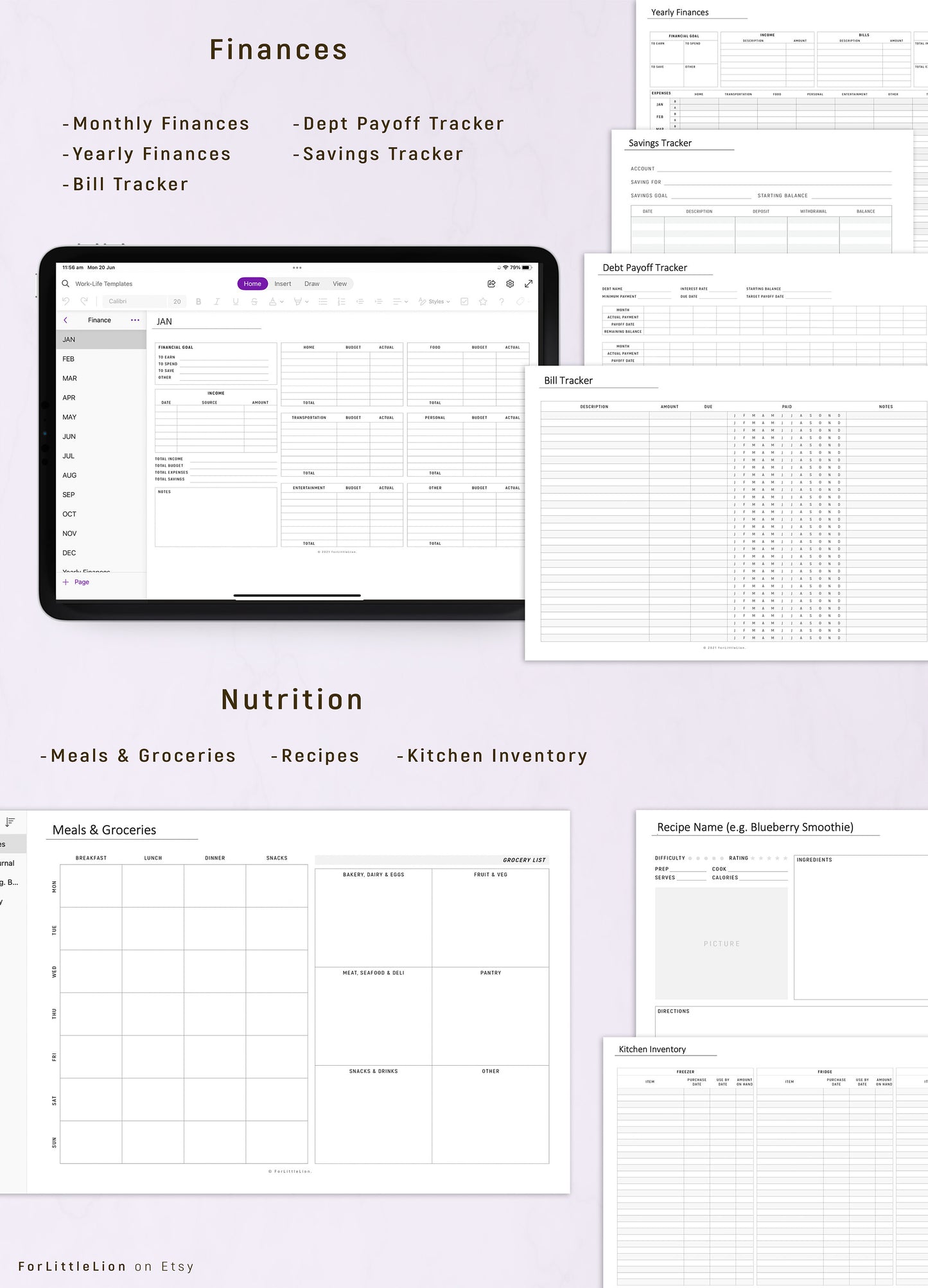 2024 Ultimate OneNote Digital Planner with Calendar App Integration